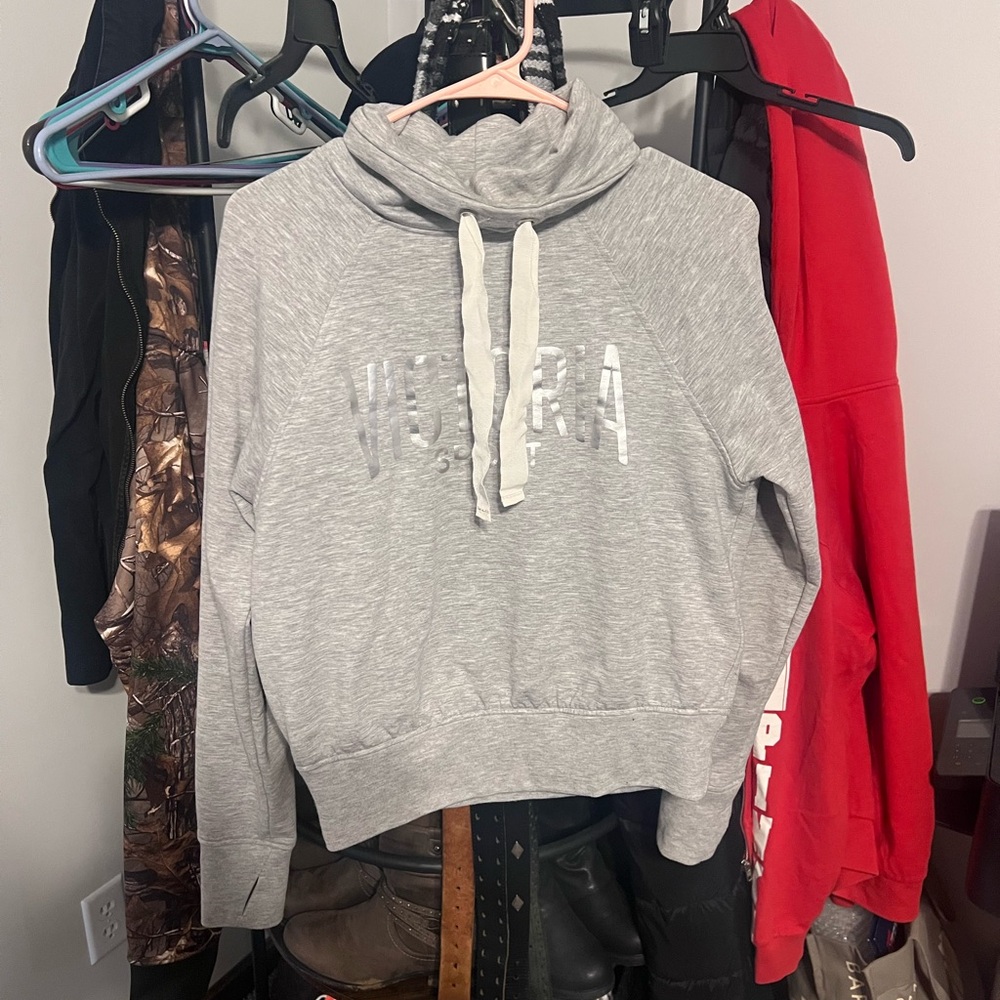 Victoria sport Gray Cowl Neck Women's Sweater